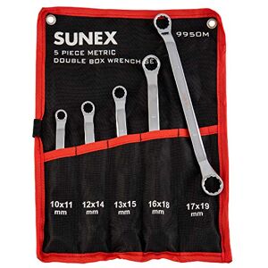 Sunex Tools 9950M Metric Double Box Wrench Set, 5 Piece Sunex Tools 9950M Metric Double Box Wrench Set, 5 Piece