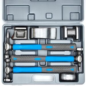 Neiko 20730A Auto Body Repair Hammer and Dolly Set, Auto Body Repair Tools, 7-Piece Auto Body Hammer, Metal Forming Tools Set, Fender Roller Auto Body Tools and Equipment, Drop Forged Steel Neiko 20730A Auto Body Repair Hammer and Dolly Set, Auto Body Repair Tools, 7-Piece Auto Body Hammer, Metal Forming Tools Set, Fender Roller Auto Body Tools and Equipment, Drop Forged Steel