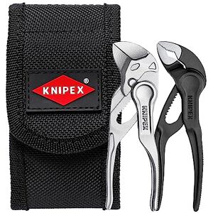 KNIPEX Tools 00 20 72 V04 XS 2 Pc Mini Pliers Set XS in Belt Pouch KNIPEX Tools 00 20 72 V04 XS 2 Pc Mini Pliers Set XS in Belt Pouch