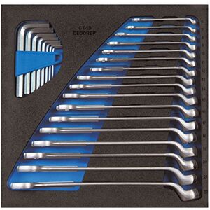 GEDORE 1500CT2-1B 2/3 Check-Tool-Module Combination Wrench Bent Silver GEDORE 1500CT2-1B 2/3 Check-Tool-Module Combination Wrench Bent Silver