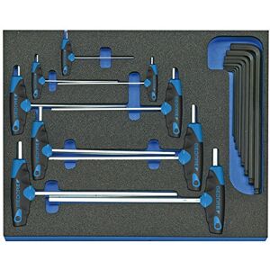 GEDORE 2005 CT2-DT 42 Hexagon Allen Key Set in 2/4 CT Tool Module, 17 pcs GEDORE 2005 CT2-DT 42 Hexagon Allen Key Set in 2/4 CT Tool Module, 17 pcs