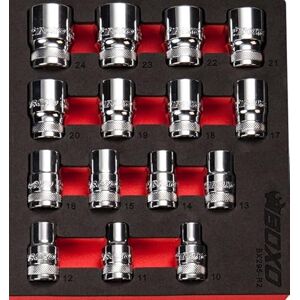 BOXO 6 PT 1/2" Shallow Socket Set in EVA Foam BOXO 6 PT 1/2" Shallow Socket Set in EVA Foam