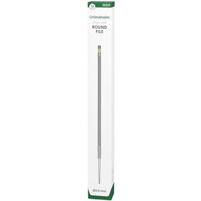 Grimsholm Green Premium Cut Round File 5.5 mm Pack of 12 Grimsholm Green Premium Cut Round File 5.5 mm Pack of 12