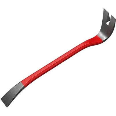 Hultafors 480296 109/12 30cm 12-inch Steel Wrecking Bar, Red Hultafors 480296 109/12 30cm 12-inch Steel Wrecking Bar, Red