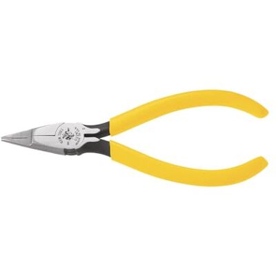 KLEIN TOOLS D2291 24 AWG Long Nose Isolated Side Cutter, 0 V, Blue/Silver KLEIN TOOLS D2291 24 AWG Long Nose Isolated Side Cutter, 0 V, Blue/Silver
