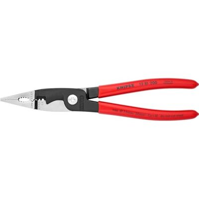 KNIPEX Pliers for Electrical Installation with Plastic Coating 200 mm, 13 81 200 KNIPEX Pliers for Electrical Installation with Plastic Coating 200 mm, 13 81 200