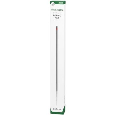 Grimsholm Green Premium Cut Round File 4.0 mm Pack of 12 Grimsholm Green Premium Cut Round File 4.0 mm Pack of 12
