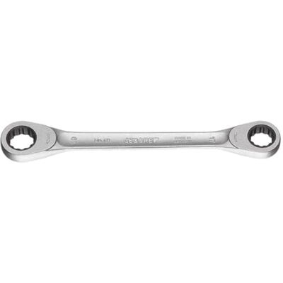 GEDORE 4R-10X13 10 x 13 mm Double Ring Ratchet Spanner Silver GEDORE 4R-10X13 10 x 13 mm Double Ring Ratchet Spanner Silver