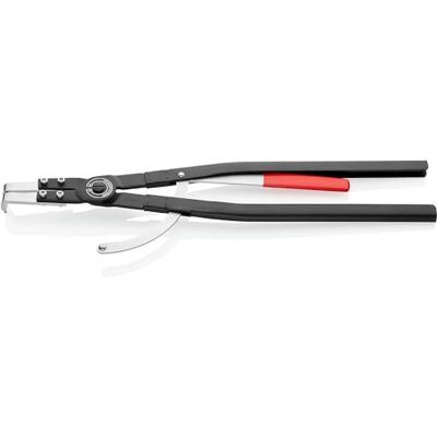 KNIPEX Circlip Pliers for Internal Circlips in Bore Holes Black Powder-Coated 600 mm, 44 20 J61 KNIPEX Circlip Pliers for Internal Circlips in Bore Holes Black Powder-Coated 600 mm, 44 20 J61