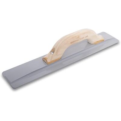 Marshalltown Beveled End Magnesium Float, 35.6 cm, Wood Handle, Cast Magnesium Blade, Made in USA, 134 Cast Magnesium Blade, Beveled Ends for Balance, Wood Handle, Lightweight for a Smooth Concrete Finish, 134 Marshalltown Beveled End Magnesium Float, 35.6 cm, Wood Handle, Cast Magnesium Blade, Made in USA, 134 Cast Magnesium Blade, Beveled Ends for Balance, Wood Handle, Lightweight for a Smooth Concrete Finish, 134