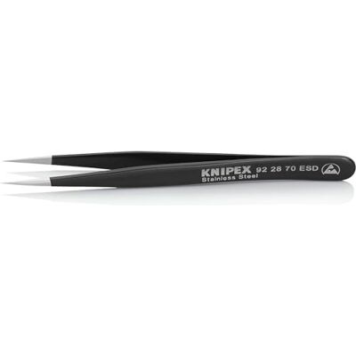 KNIPEX Universal Tweezers ESD Matt Finish Smooth 110 mm, 92 28 70 ESD KNIPEX Universal Tweezers ESD Matt Finish Smooth 110 mm, 92 28 70 ESD