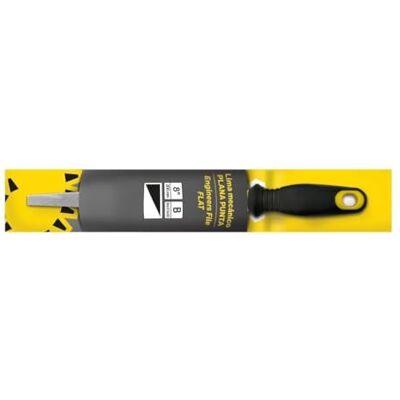 Zarivy Mechanic Flat File with bi-Material Handle, Hanger and high Durability, Ideal for Sharpening and Shaping Metal Parts. Zarivy Mechanic Flat File with bi-Material Handle, Hanger and high Durability, Ideal for Sharpening and Shaping Metal Parts.