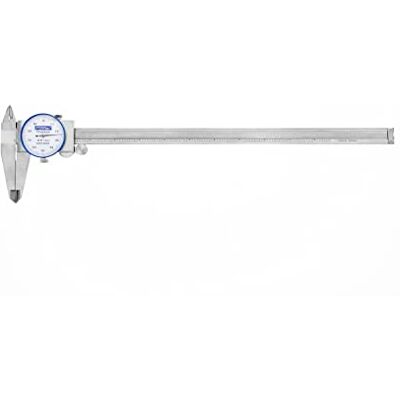 Fowler Full Warranty Stainless Steel Shockproof Dial Caliper, 52-008-712-0, 0-12" Measuring Range, 0.001" Graduation Interval, Face Color White Fowler Full Warranty Stainless Steel Shockproof Dial Caliper, 52-008-712-0, 0-12" Measuring Range, 0.001" Graduation Interval, Face Color White
