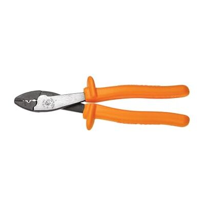 KLEIN TOOLS 1005-INS Insulated Cutting/Crimping Tool for 10 to 22 AWG Wire with Wire Cutter in Nose, Made in USA, 1000-Volt Rating KLEIN TOOLS 1005-INS Insulated Cutting/Crimping Tool for 10 to 22 AWG Wire with Wire Cutter in Nose, Made in USA, 1000-Volt Rating