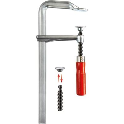 BESSEY GZ30-6 "GZ" All-Steel Table Clamp, Grey/Red, 300/60 mm BESSEY GZ30-6 "GZ" All-Steel Table Clamp, Grey/Red, 300/60 mm