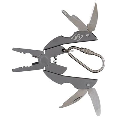 Gentlemen's Hardware 5-in-1 Multi-Tool Titanium Coated Mini Pocket Tool for Camping, with Pliers Gentlemen's Hardware 5-in-1 Multi-Tool Titanium Coated Mini Pocket Tool for Camping, with Pliers