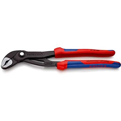 KNIPEX Cobra High-Tech Water Pump Pliers Self-Service Card with Multi-Component Handles 300 mm, 87 02 300 SB KNIPEX Cobra High-Tech Water Pump Pliers Self-Service Card with Multi-Component Handles 300 mm, 87 02 300 SB