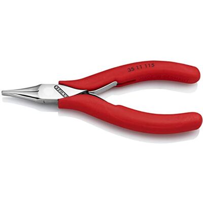 KNIPEX Tools Electronics Pliers, Flat Tips (3511115) KNIPEX Tools Electronics Pliers, Flat Tips (3511115)