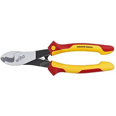 Wiha 43661 Industrial Electric Cable Cutters, 180 mm, Spring Opening Wiha 43661 Industrial Electric Cable Cutters, 180 mm, Spring Opening