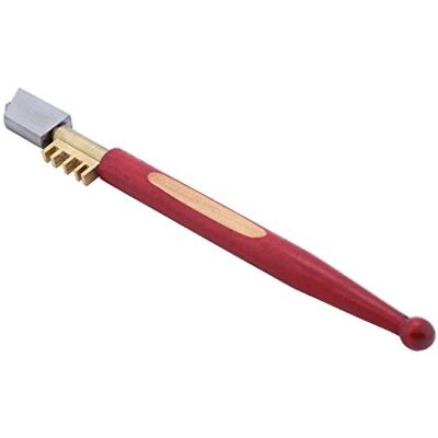 Luminbo Professional Heavy Duty Diamond Tip Glass Cutter Brass Snapper Hardwood Handle Luminbo Professional Heavy Duty Diamond Tip Glass Cutter Brass Snapper Hardwood Handle