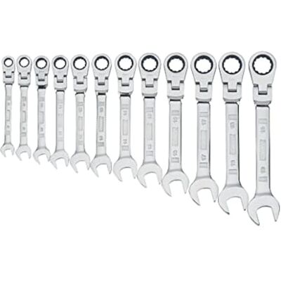 DeWalt Ratcheting Wrench Set, MM, Flexible, 12-Piece (12PC) DeWalt Ratcheting Wrench Set, MM, Flexible, 12-Piece (12PC)