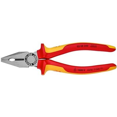 KNIPEX 03 08 200 SBA Tools Combination Pliers - Insulated - Tools KNIPEX 03 08 200 SBA Tools Combination Pliers - Insulated - Tools