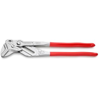 KNIPEX Pliers Wrench, Chrome-Plated, 400 mm, Grips Continuously up to 68 mm, Fine Adjustment by Button Push, Adjustable Wrench, 86 03 400 KNIPEX Pliers Wrench, Chrome-Plated, 400 mm, Grips Continuously up to 68 mm, Fine Adjustment by Button Push, Adjustable Wrench, 86 03 400