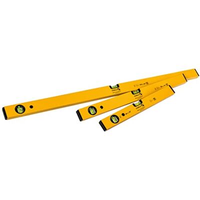 Stabila 70 Single Plumb Box Section Spirit Level Set, 3 Piece Stabila 70 Single Plumb Box Section Spirit Level Set, 3 Piece