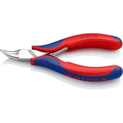 KNIPEX Electronics Pliers with Box Joint with Multi-Component Handles 115 mm, 35 42 115 KNIPEX Electronics Pliers with Box Joint with Multi-Component Handles 115 mm, 35 42 115