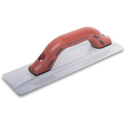 Marshalltown Beveled End Magnesium Float, 30.5 cm, DuraSoft Handle, Cast Magnesium Blade, Made in USA, 142D Cast magnesium mag float, beveled ends balance the tool for smooth air-entrained concrete. 142D Marshalltown Beveled End Magnesium Float, 30.5 cm, DuraSoft Handle, Cast Magnesium Blade, Made in USA, 142D Cast magnesium mag float, beveled ends balance the tool for smooth air-entrained concrete. 142D