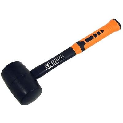 Neilsen CT0286 32oz Rubber Mallet with Fibreglass Shaft and TPR Grip 32oz rubber mallet, Fibreglass shaft construction, Thermoplastic rubber grip, Hand striking tool Neilsen CT0286 32oz Rubber Mallet with Fibreglass Shaft and TPR Grip 32oz rubber mallet, Fibreglass shaft construction, Thermoplastic rubber grip, Hand striking tool