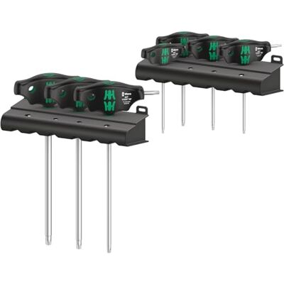 Wera 467/7 TORX® HF Set 1 Screwdriver Set T-Handle TORX® Screwdrivers with Holding Function, 7 Pieces, 05023452001 Wera 467/7 TORX® HF Set 1 Screwdriver Set T-Handle TORX® Screwdrivers with Holding Function, 7 Pieces, 05023452001