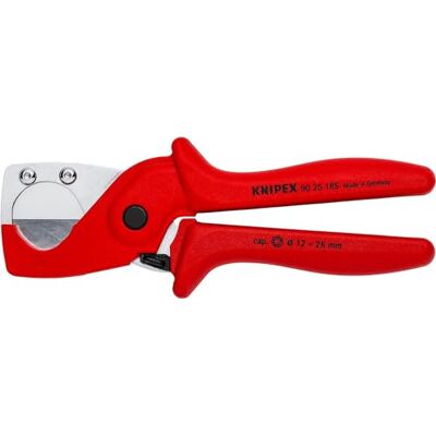 KNIPEX 90 25 185 SB Pipe Cutter for Plastic Composite Pipes Tough fibreglass Reinforced Plastic Handles 185 mm KNIPEX 90 25 185 SB Pipe Cutter for Plastic Composite Pipes Tough fibreglass Reinforced Plastic Handles 185 mm