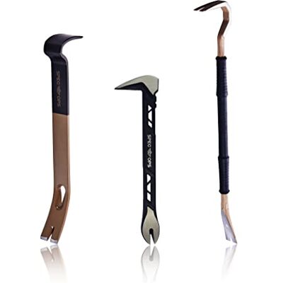 Spec Ops Tools 10", 15" & 30" Nail Puller, Flat Pry Bar, & Crowbar Tool Set, High-Carbon Steel, 3% Donated to Veterans Spec Ops Tools 10", 15" & 30" Nail Puller, Flat Pry Bar, & Crowbar Tool Set, High-Carbon Steel, 3% Donated to Veterans