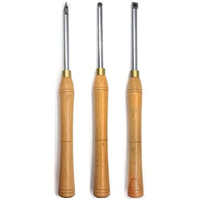 SEEHA 3 Piece Wood Chisel Set Wood Turning Tools Lathe Tools Set Woodturning Woodworking Tools Accessories for Lathe Woodworking Turn Wood Project SEEHA 3 Piece Wood Chisel Set Wood Turning Tools Lathe Tools Set Woodturning Woodworking Tools Accessories for Lathe Woodworking Turn Wood Project