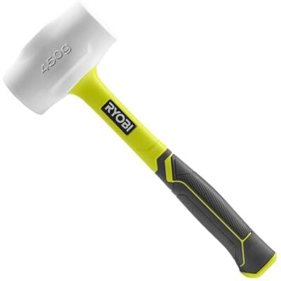 RYOBI RHHM450W 450gr Fibreglass Rubber Mallet (White) RYOBI RHHM450W 450gr Fibreglass Rubber Mallet (White)