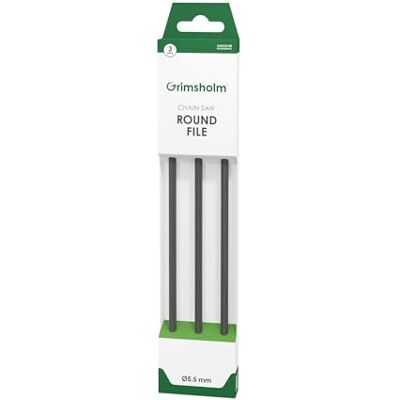 Grimsholm Green Premium Cut Round File 5.5 mm Pack of 3 Grimsholm Green Premium Cut Round File 5.5 mm Pack of 3