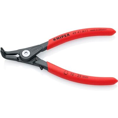 KNIPEX Precision Circlip Pliers for External Circlips on Shafts with Non-Slip Plastic Coating 130 mm, 49 41 A11 KNIPEX Precision Circlip Pliers for External Circlips on Shafts with Non-Slip Plastic Coating 130 mm, 49 41 A11