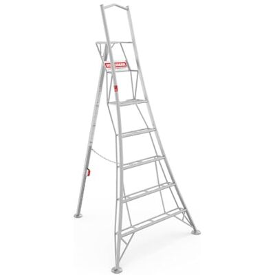 Henchman 1 Leg Adjustable Tripod Ladder, 150kg Weight Limit, Free Rubber Feet to Use Indoors, 5-Year Warranty (8ft / 2.4m) Henchman 1 Leg Adjustable Tripod Ladder, 150kg Weight Limit, Free Rubber Feet to Use Indoors, 5-Year Warranty (8ft / 2.4m)