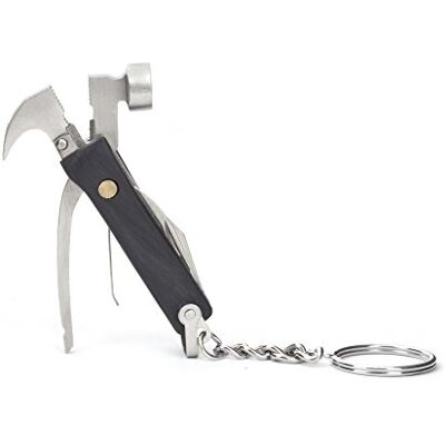 KIKKERLAND KR13-BK Wood Mini Hammer Multi Tool, Black KIKKERLAND KR13-BK Wood Mini Hammer Multi Tool, Black