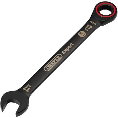 Draper Expert 03890 HI-TORQ Metric Ratchet Combination Spanner - 17mm Black Draper Expert 03890 HI-TORQ Metric Ratchet Combination Spanner - 17mm Black