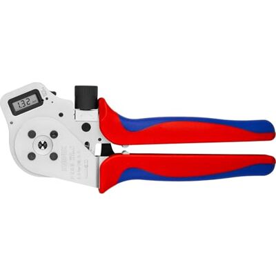 KNIPEX Four-Mandrel Crimping Pliers for Turned Contacts Chrome-Plated with Multi-Component Handles 250 mm, 97 52 65 Dg KNIPEX Four-Mandrel Crimping Pliers for Turned Contacts Chrome-Plated with Multi-Component Handles 250 mm, 97 52 65 Dg