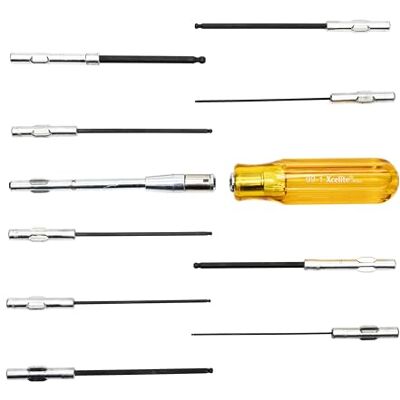 Xcelite Weller 99PS40BPN 11‑piece Ball end Allen® hex Key Set – inch Sizes, 99® Series, with Handle & Extension Xcelite Weller 99PS40BPN 11‑piece Ball end Allen® hex Key Set – inch Sizes, 99® Series, with Handle & Extension