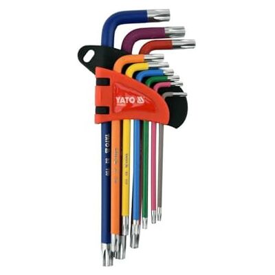 Yato Professional Torx Tamper Proof Security Bits T10-T50 Allen Key Set (YT-05633) Yato Professional Torx Tamper Proof Security Bits T10-T50 Allen Key Set (YT-05633)