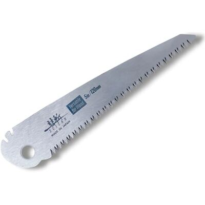 SUIZAN Replacement Blade for Folding Hand Saw 120mm Versatile Wood Professional Compact Pull Saw for Woodworking Gardening Branches Camping Bushcraft Firewood DIY Tools Sharp Replaceable Blade SUIZAN Replacement Blade for Folding Hand Saw 120mm Versatile Wood Professional Compact Pull Saw for Woodworking Gardening Branches Camping Bushcraft Firewood DIY Tools Sharp Replaceable Blade