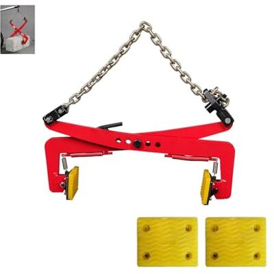 AYCDL Alloy Steel Granite Slab Lifting Pliers Adjustable Stone Clamps, Vertical Carrying Tongs for Paving & Curb, 30in Heavy-Duty Chain Lifter Tool,22in AYCDL Alloy Steel Granite Slab Lifting Pliers Adjustable Stone Clamps, Vertical Carrying Tongs for Paving & Curb, 30in Heavy-Duty Chain Lifter Tool,22in