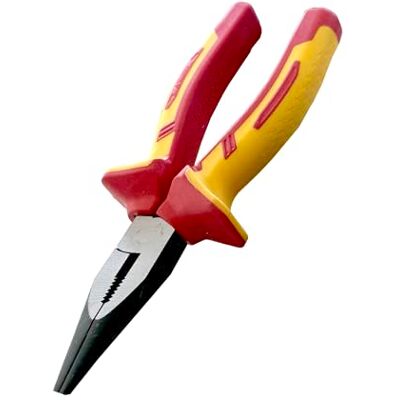 Amtech B0652 160mm Insulated Long Nose Pliers, 1000 Volt, VDE Certified, Dual-Colour, Ergonomic Handles Amtech B0652 160mm Insulated Long Nose Pliers, 1000 Volt, VDE Certified, Dual-Colour, Ergonomic Handles