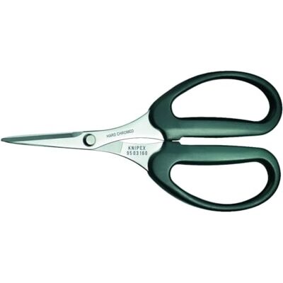 KNIPEX Shears for Kevlar Fibres in Blister Chrome-Plated Plastic Coated 160 mm, 95 03 160 SB KNIPEX Shears for Kevlar Fibres in Blister Chrome-Plated Plastic Coated 160 mm, 95 03 160 SB