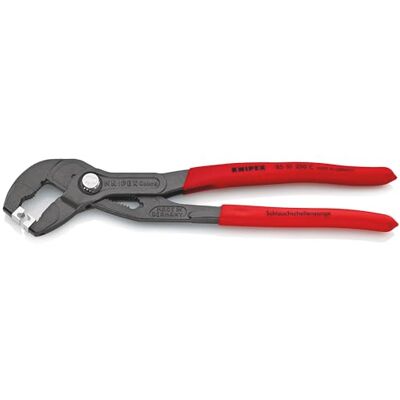 KNIPEX Hose Clamp Pliers for Click Clamps Self-Service Card with Non-Slip Plastic Coating 250 mm, 85 51 250 C SB KNIPEX Hose Clamp Pliers for Click Clamps Self-Service Card with Non-Slip Plastic Coating 250 mm, 85 51 250 C SB