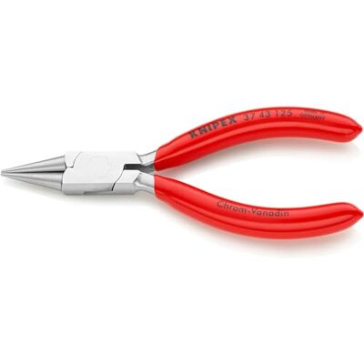 KNIPEX Flat Nose Pliers for Precision Mechanics Chrome-Plated with Plastic Coating 125 mm, 37 43 125 KNIPEX Flat Nose Pliers for Precision Mechanics Chrome-Plated with Plastic Coating 125 mm, 37 43 125
